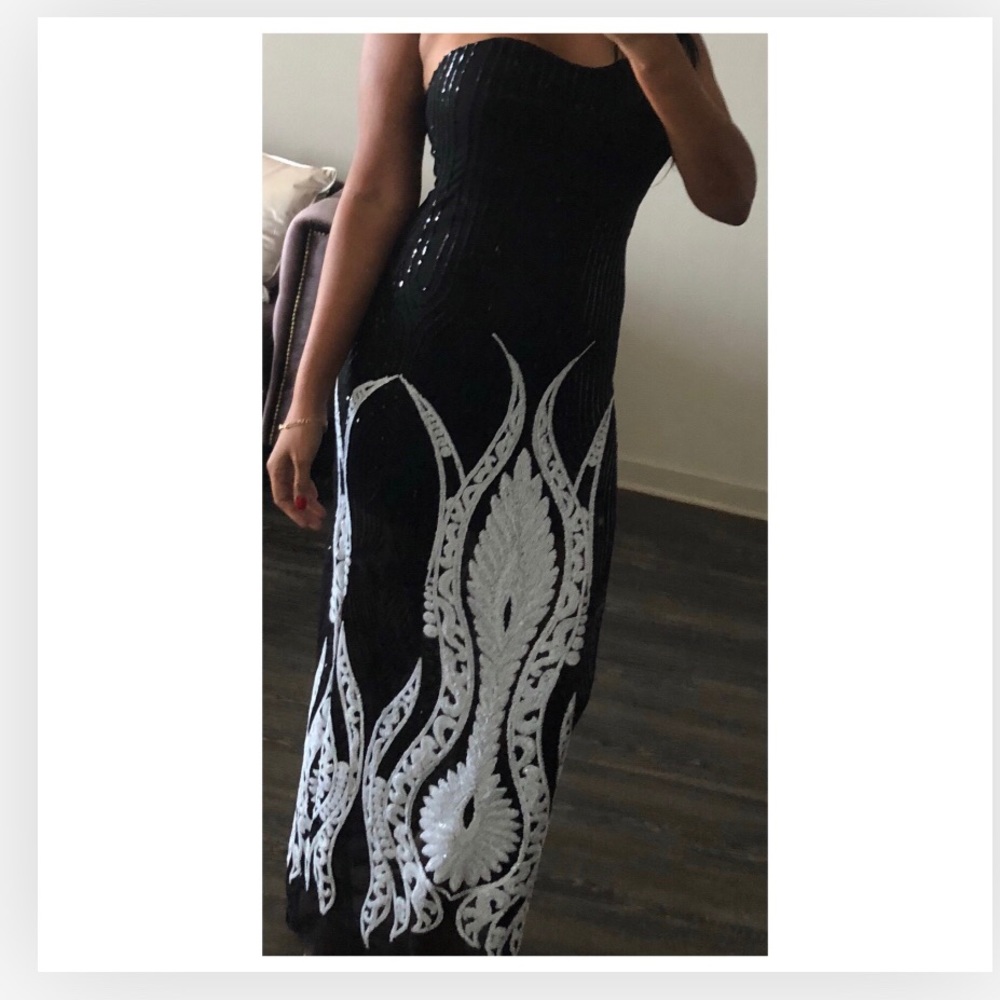 Black Sequence Gown